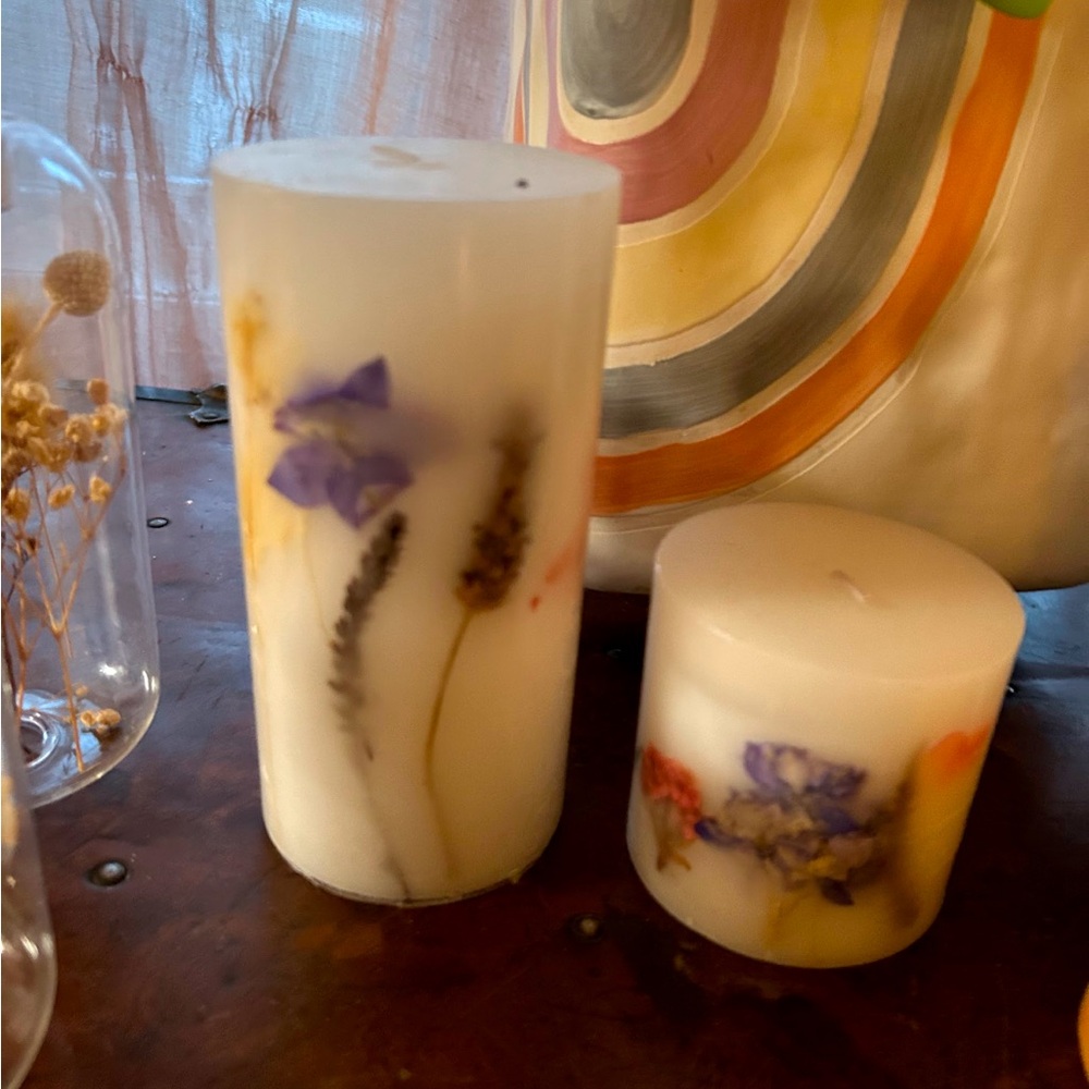Flower Pillar Candles